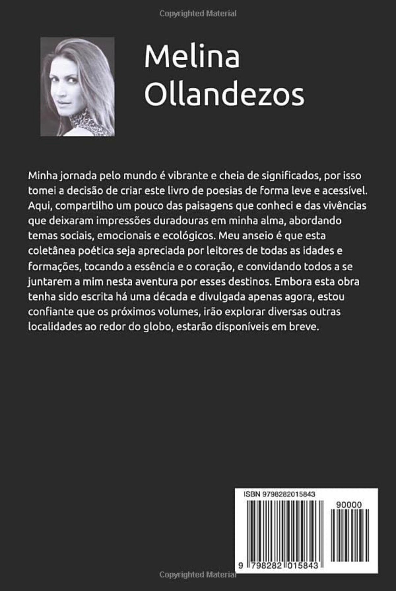 Livro Poetando pelo Mundo por Melina Ollandezos