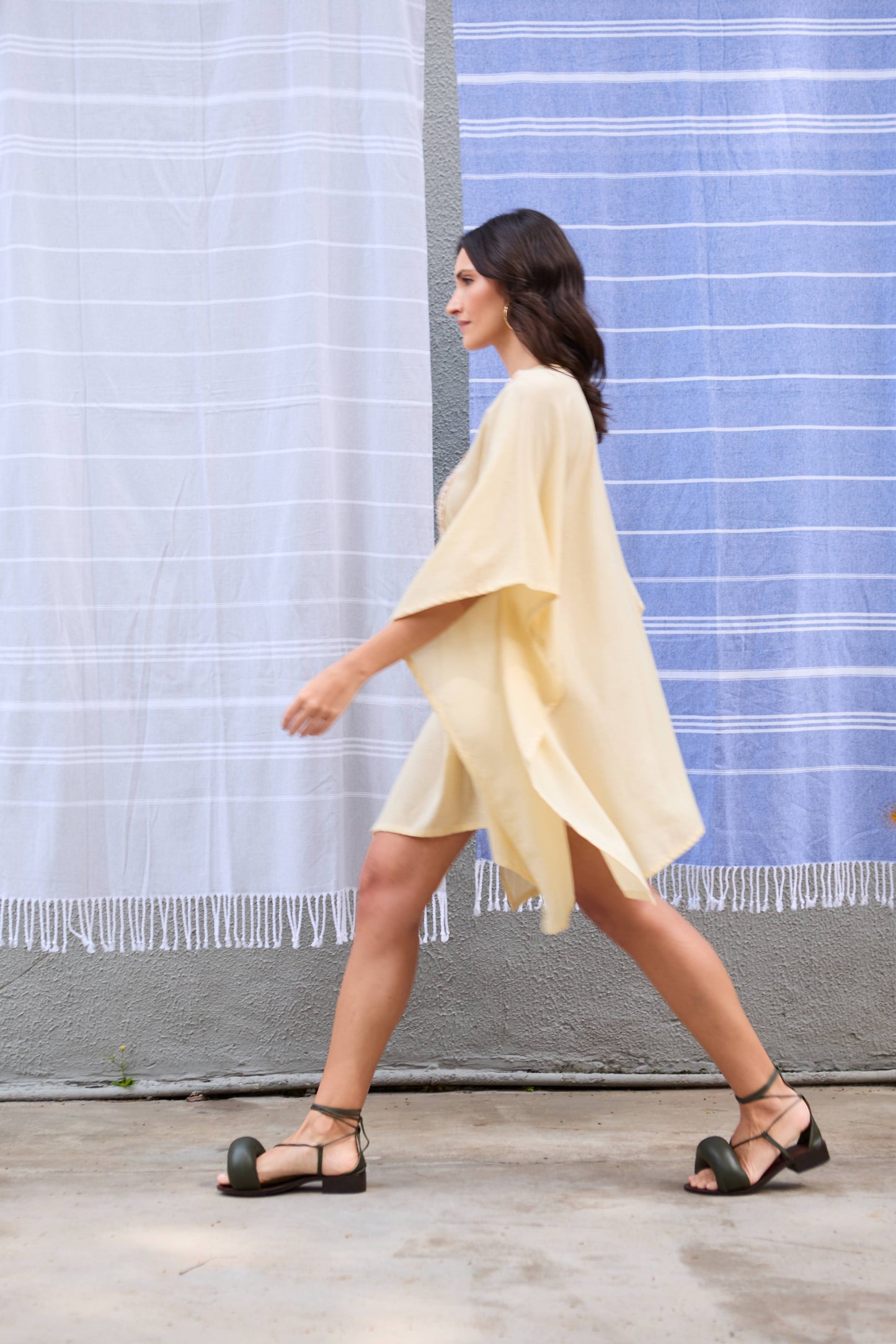 Caftan Saint Barth Crochê Curto