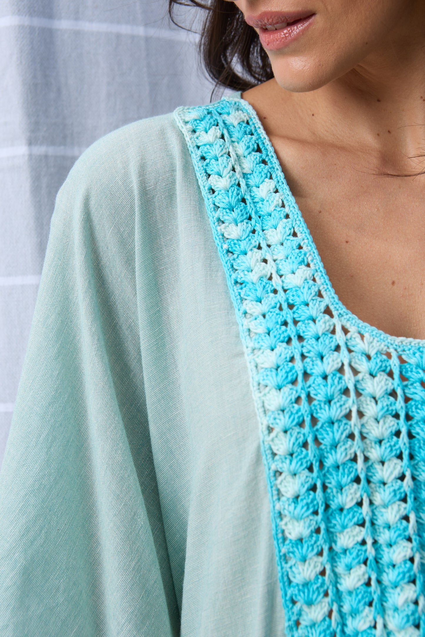 Caftan Saint Barth Crochê Curto