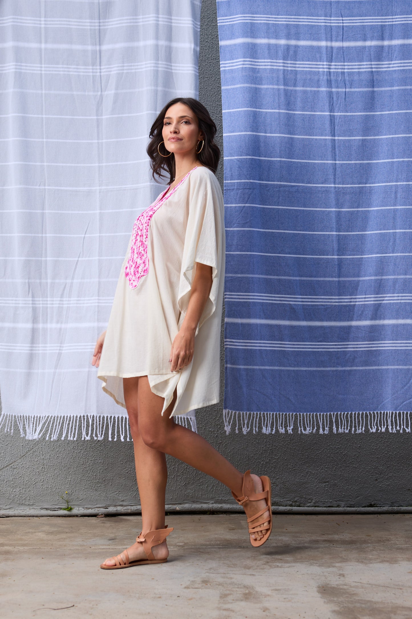 Caftan Saint Barth Crochê Curto