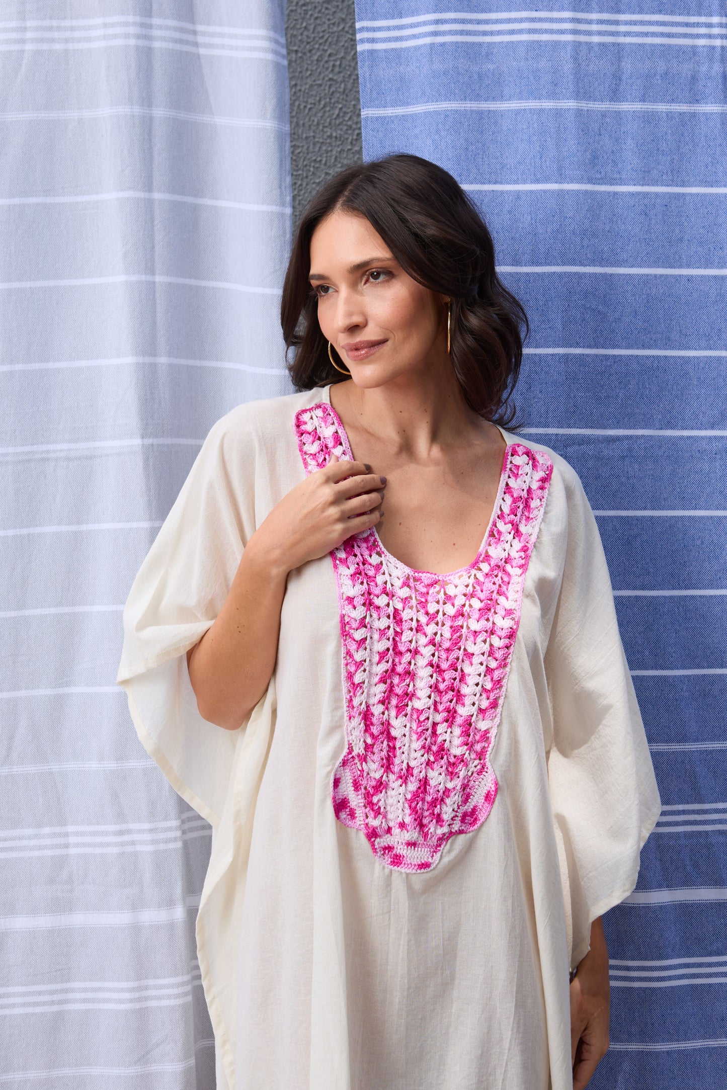 Caftan Saint Barth Crochê Longo