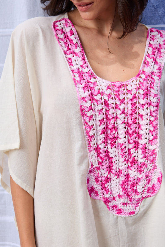 Caftan Saint Barth Crochê Longo