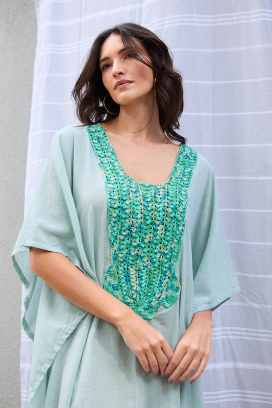 Caftan Saint Barth Crochê Longo