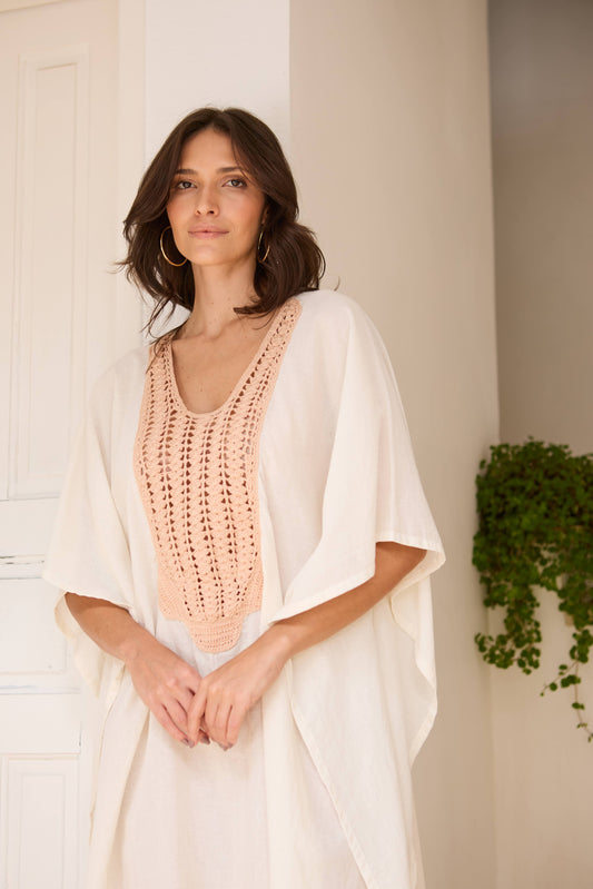Caftan Saint Barth Crochê Curto