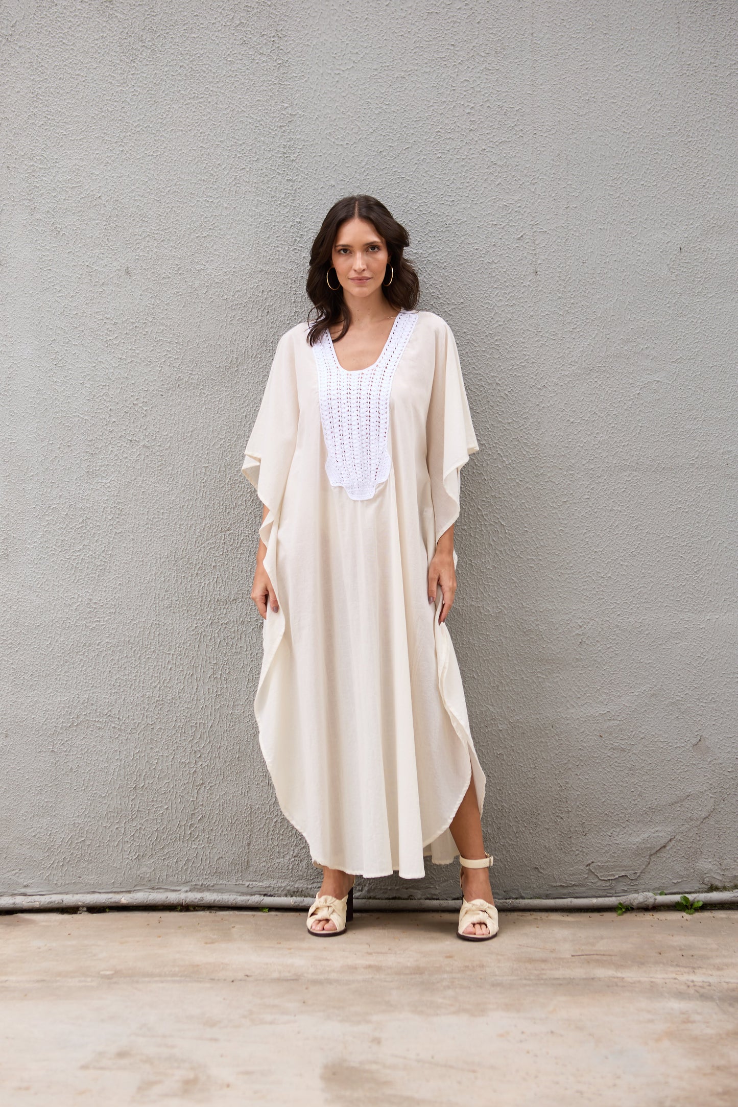 Caftan Saint Barth Crochê Longo