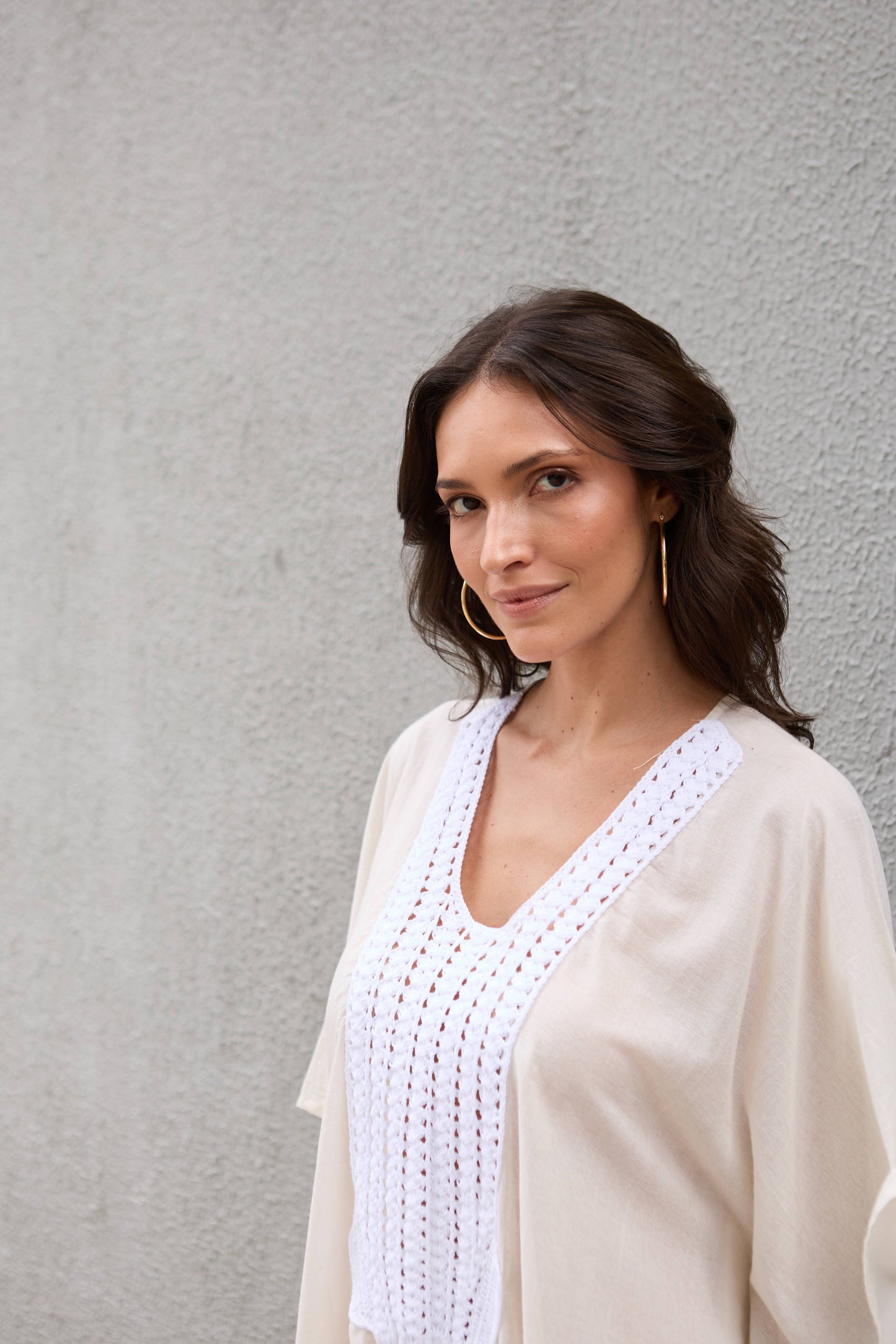 Caftan Saint Barth Crochê Longo