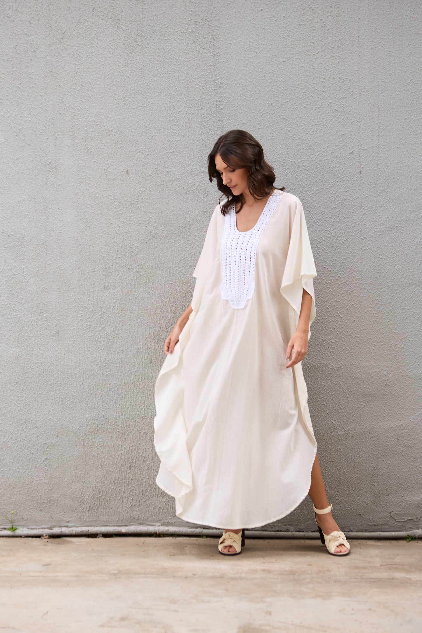 Caftan Saint Barth Crochê Longo