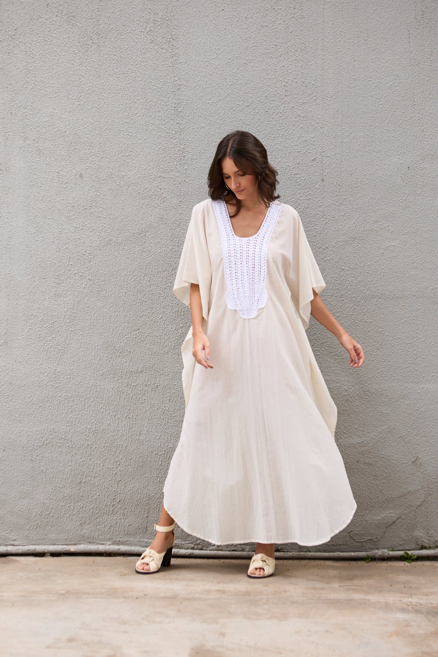 Caftan Saint Barth Crochê Longo