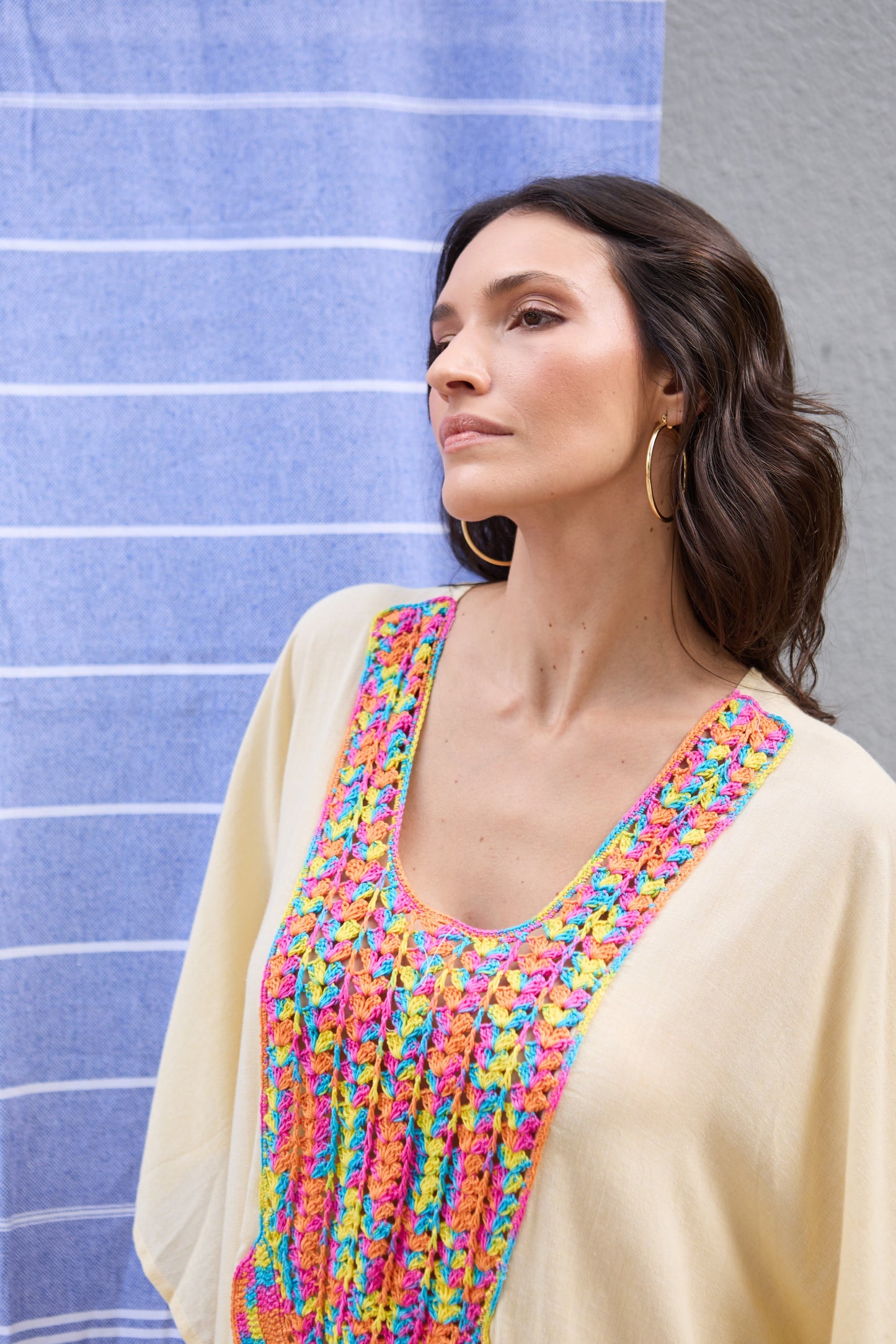 Caftan Saint Barth Crochê Curto