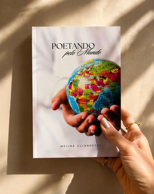 Livro Poetando pelo Mundo por Melina Ollandezos