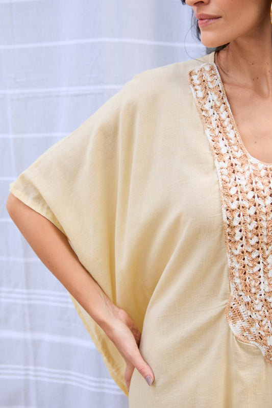 Caftan Saint Barth Crochê Longo