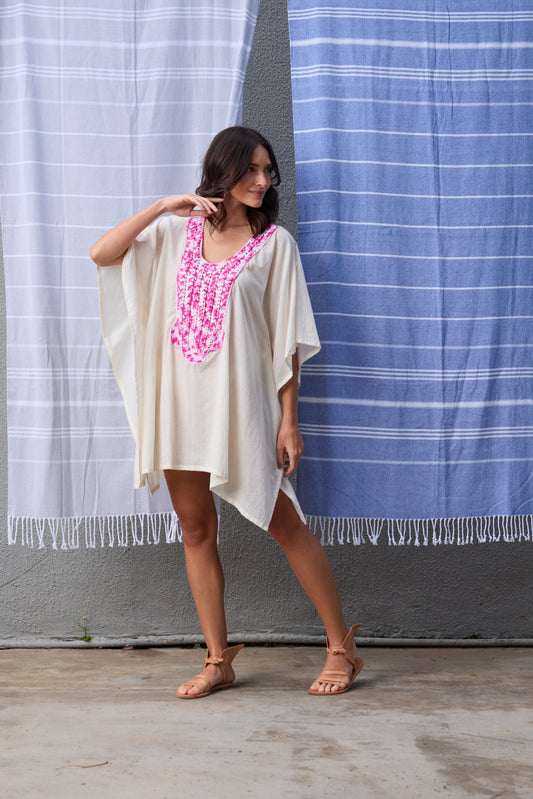 Caftan Saint Barth Crochê Curto