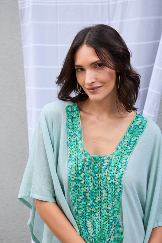 Caftan Saint Barth Crochê Longo