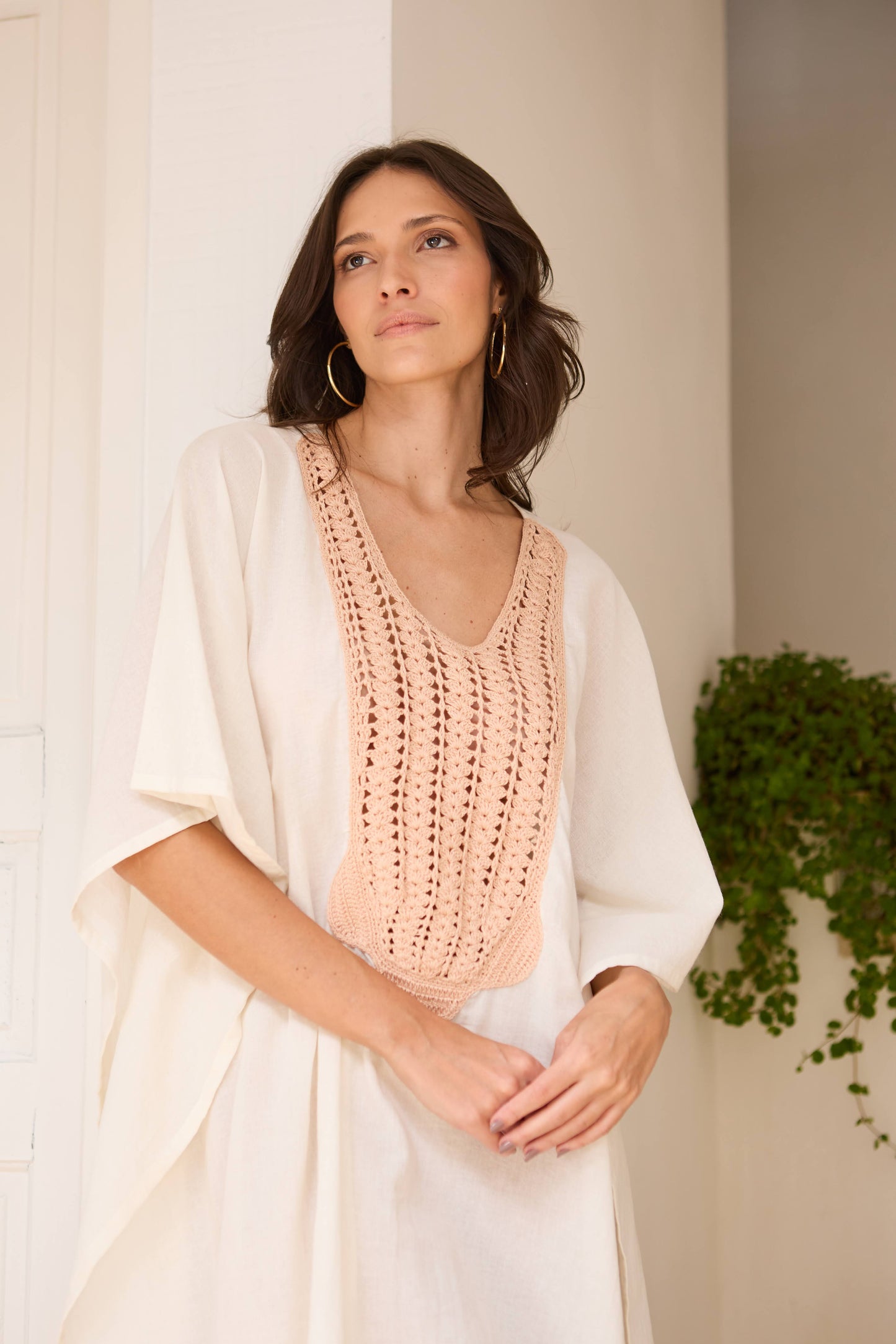 Caftan Saint Barth Crochê Curto