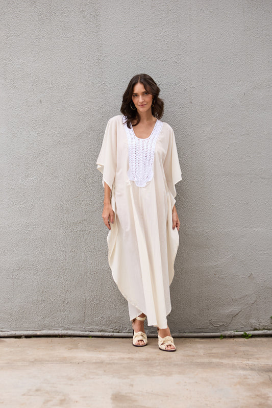Caftan Saint Barth Crochê Longo