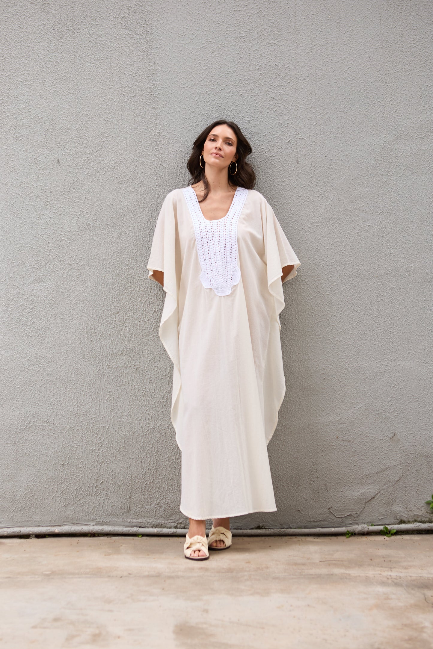 Caftan Saint Barth Crochê Longo